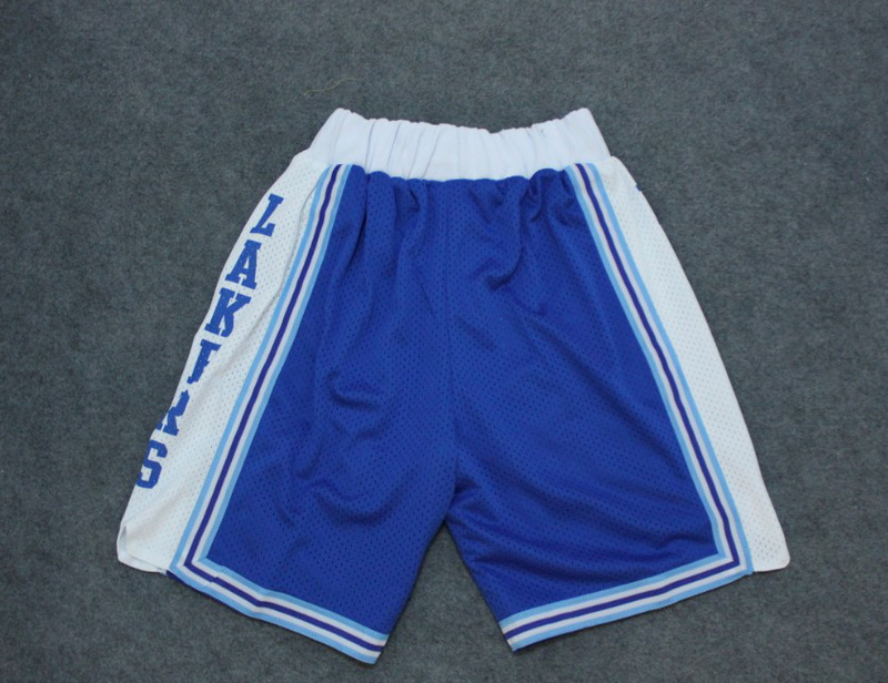 NBA Los Angeles Lakers Throabck Blue Shorts